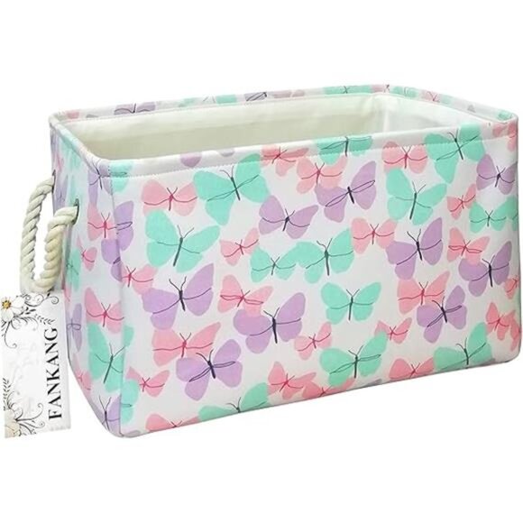 Rectangular Laundry Basket Nursery Storage Fabric Storage Bin Storage - Picture 8 of 8